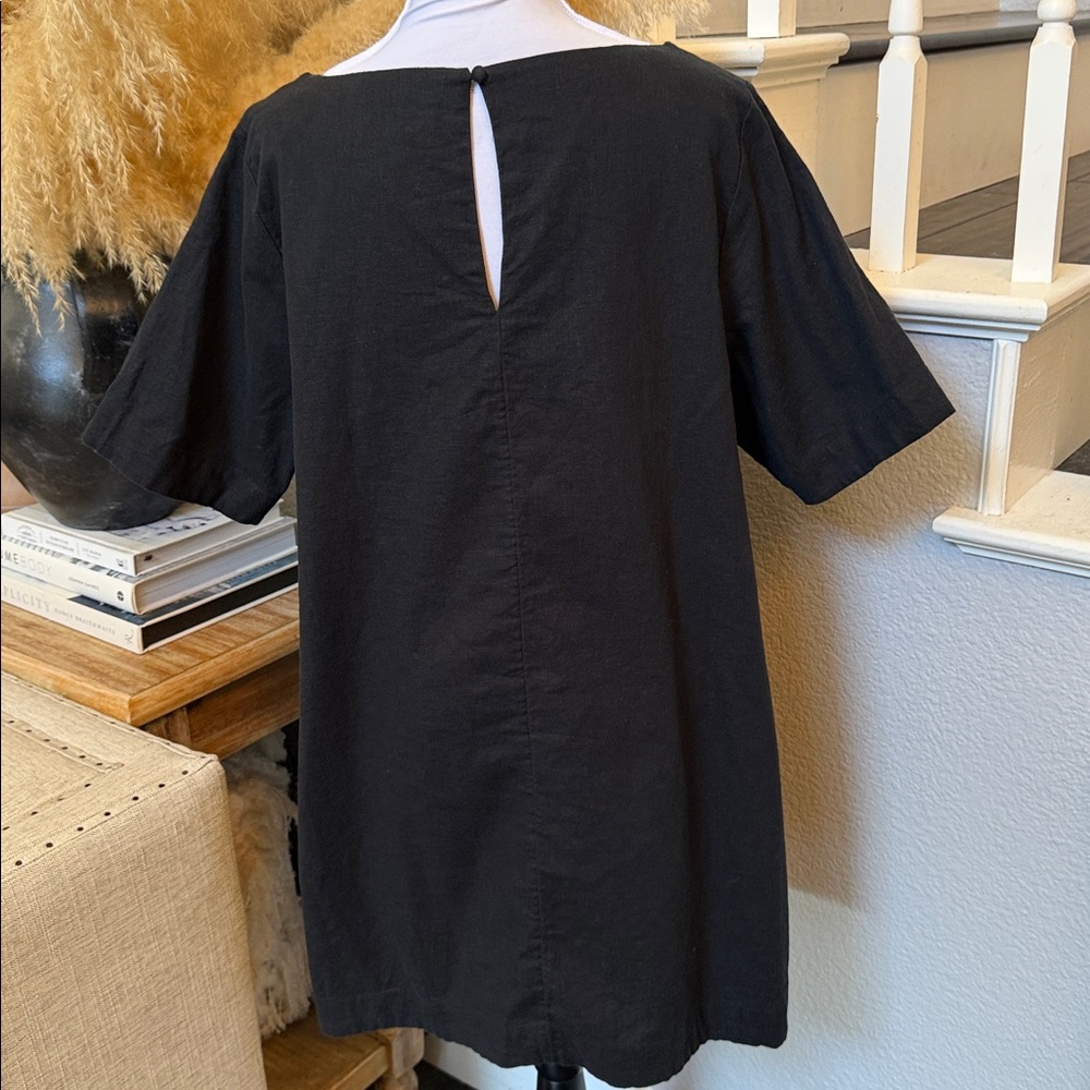 Abercrombie & Fitch Black Mini Shift Dress - Picture 5 of 7